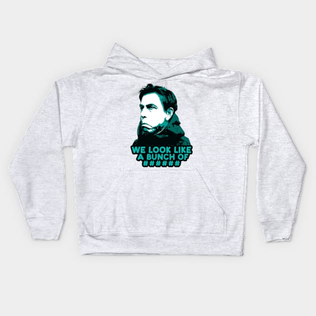 An Unimpressed Wolff Kids Hoodie by Worldengine